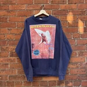 Vintage offshore surfwear big surf crewneck sweatshirt 90s
